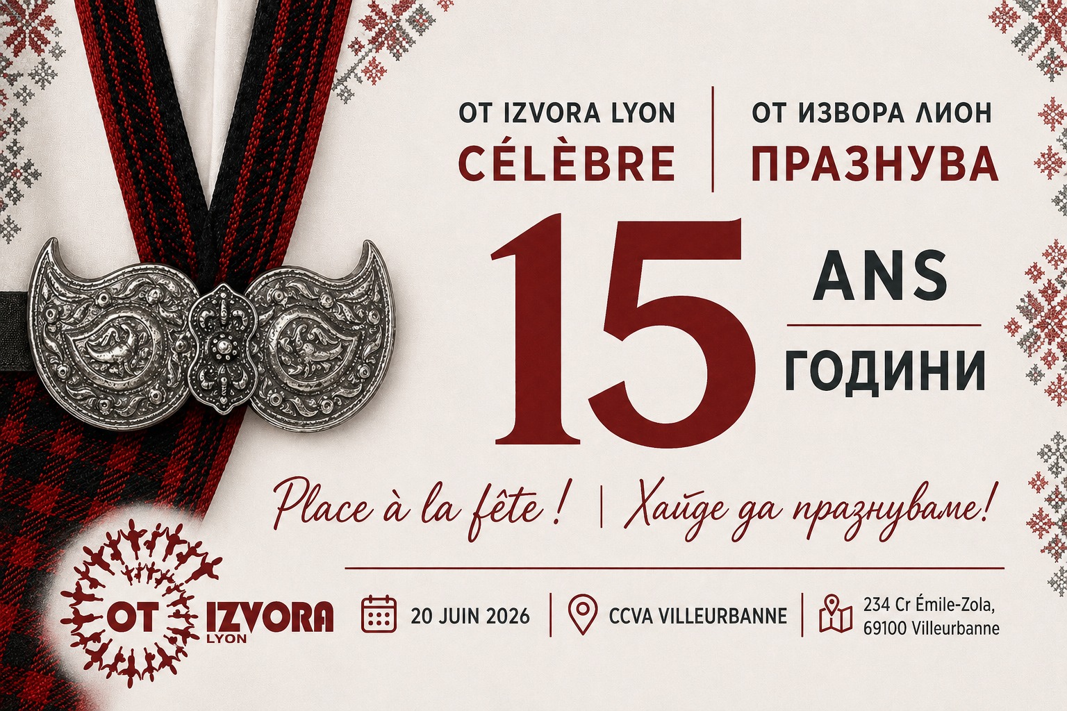 OT ITZVORA Lyon fête ses 15 ans au CCVA